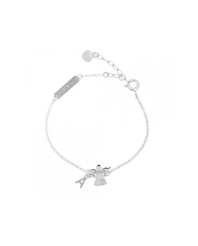 Bracciale Angelo a correre rodio argento 925