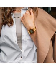 Orologio CASIO VINTAGE BLUETOOTHÂ®  SMARTPHONE LINK - GOLD - built-in accelerometer senses body movements + steps counter Unisex