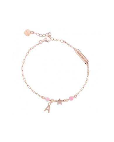 Bracciale stella in argento 925 rosa