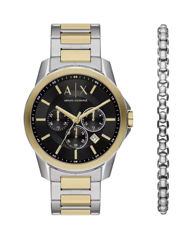 Orologio A|X ARMANI EXCHANGE BANKS Special Pack + Bracelet Uomo