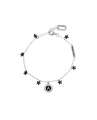 Bracciale in Argento 925 Rodio con Stelle