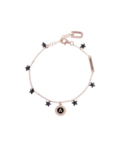 Bracciale in Argento 925 Rosa con stelle
