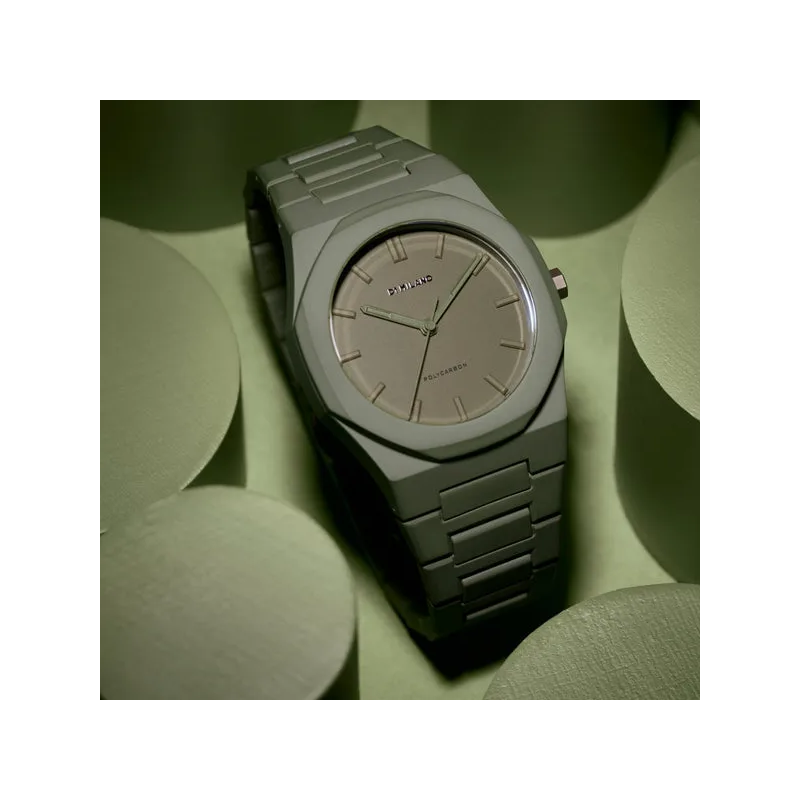 Orologio D1 MILANO POLYCARBON MILITARY GREEN - COLOR BLOCK EDITION Uomo