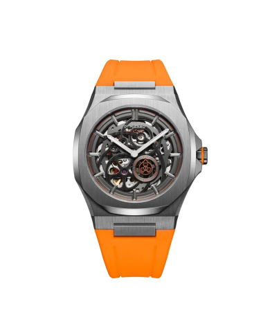 Orologio D1 MILANO SKELETON BRACELET SLICE ORANGE - Automatic Uomo