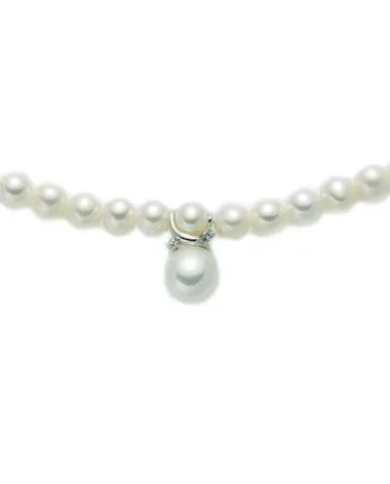 Collana Miluna in oro bianco 18kt con Perle e Diamanti ...