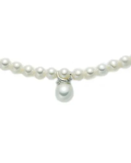 Collana Miluna in oro bianco 18kt con Perle e Diamanti ...