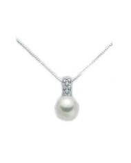 Collana Miluna Brillanti e Perla PCL1628