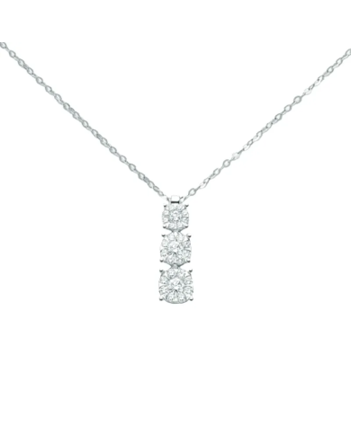 Catenina girocollo Miluna modello Trilogy con Diamanti ...