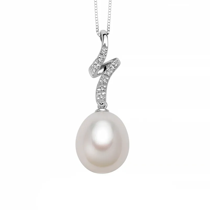 Collana Miluna Brillanti e Perla PCL4928