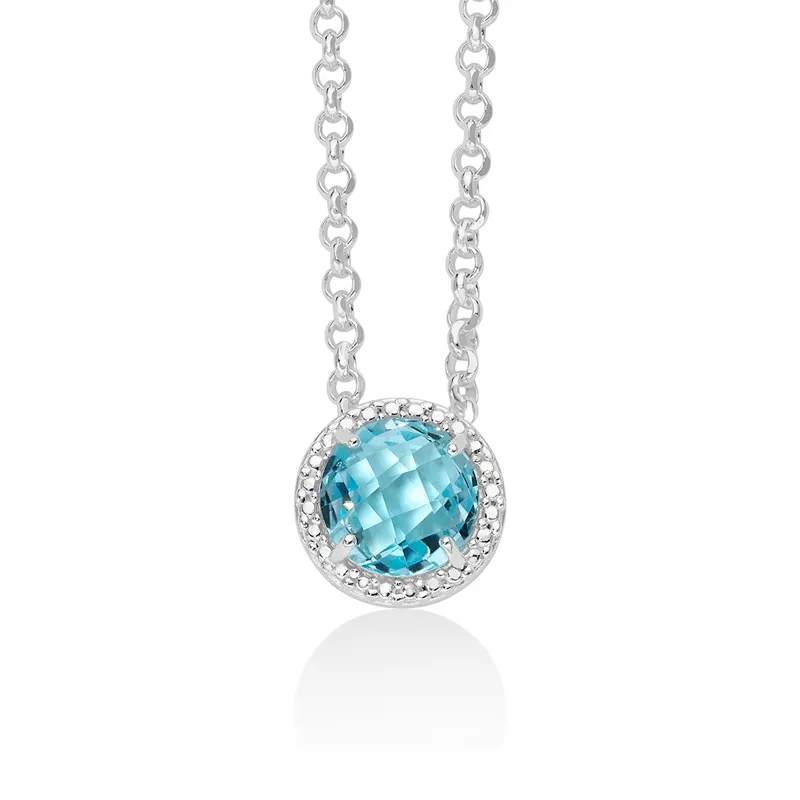 Collana Donna Miluna Gemma del Cielo Centrale Tondo ...