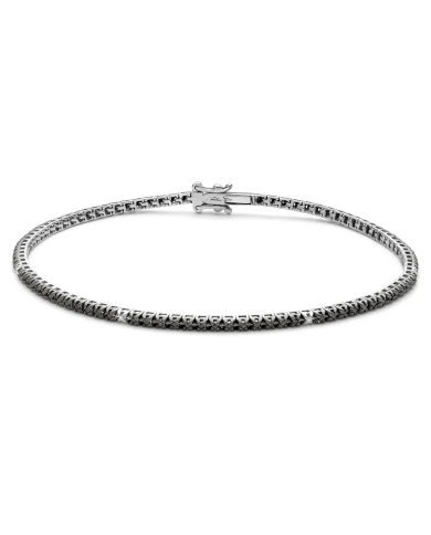 Bracciale MILUNA Tennis Brd863-0v5g7 Oro bianco 750 ...