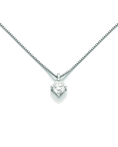 Catenina girocollo Miluna punto luce con Diamante ...