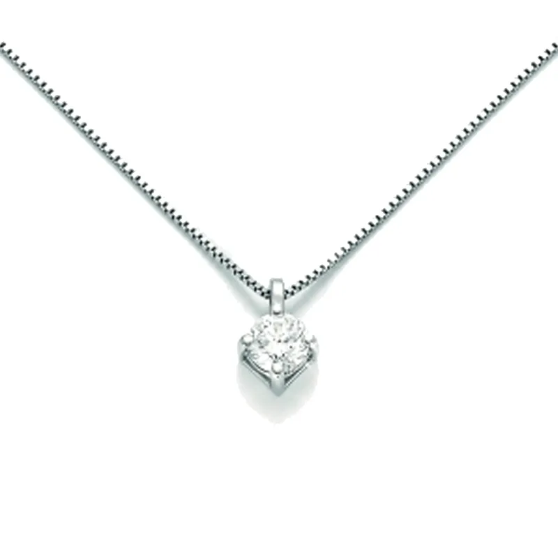 Catenina girocollo Miluna punto luce con Diamante ...