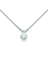 Catenina girocollo Miluna punto luce con Diamante ...