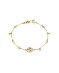 Bracciale Gucci Interlocking G in oro giallo 18 ct con ...