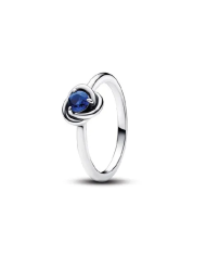 Anello Cerchio Eterno Blu Settembre | Argento sterling