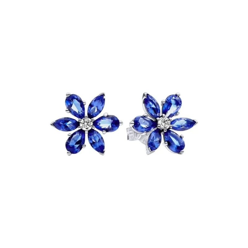 Orecchini Herbarium Fiore Blu | Argento sterling