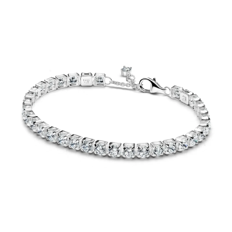 Bracciale Tennis con Pietre grandi | Argento sterling