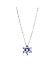 Collana Pendente Herbarium Fiore Blu | Argento sterling