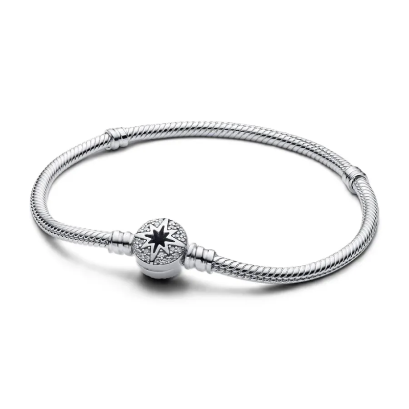 Bracciale con Chiusura Stella Polare | Argento sterling