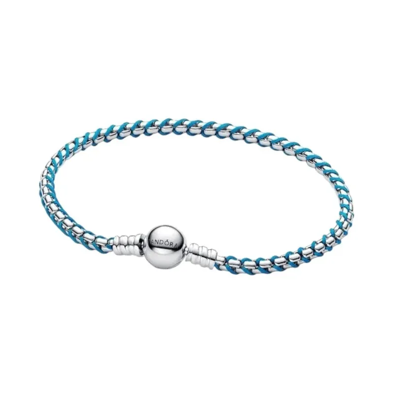 PANDORA Bracciale da donna in argento turchese ...