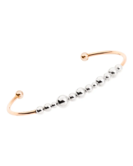 bracciale cuff bollicine oro rosa & argento