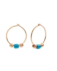 Dodo Orecchini Donna Granelli Oro Rosa 9kt Ceramica ...