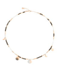 Dodo collana moon&sun oro rosa & diamanti ...