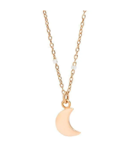 collana mini luna oro rosa