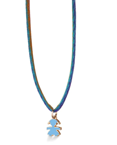 Ciondolo Le Bebé Bimba in Oro Rosa con Smalto - I Mini