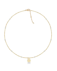 Collana Le Perle con sagoma bimba in oro giallo e diamante