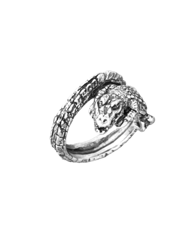 Anello da donna Giovanni Raspini in argento coccodrillo