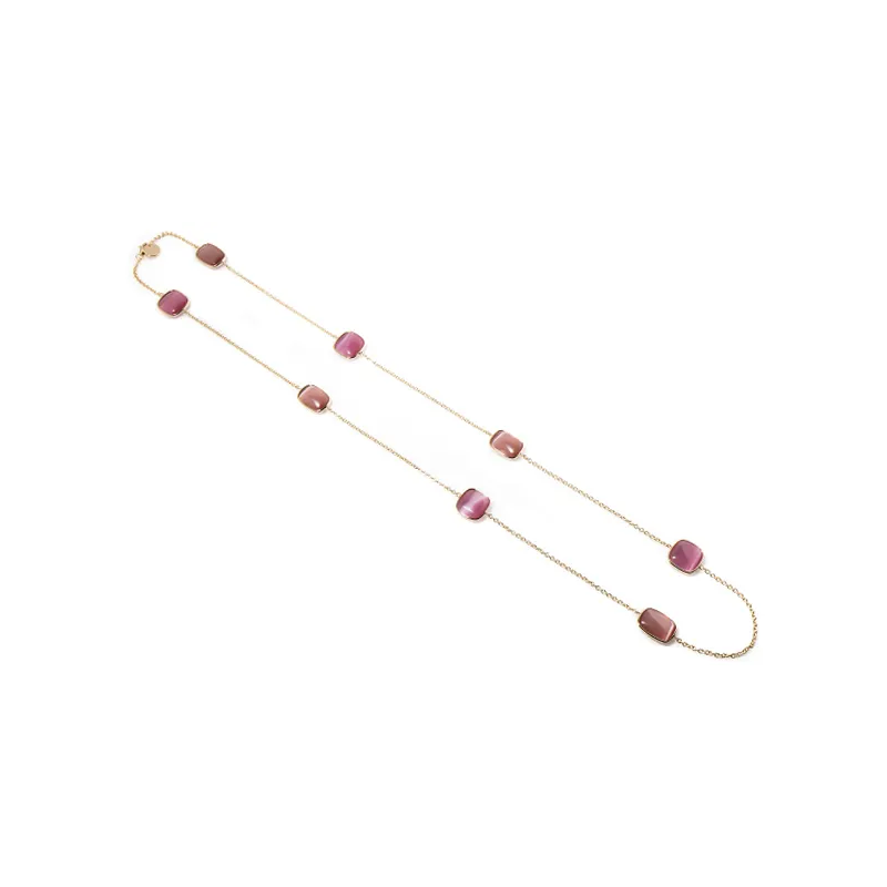 Collana Madi Laguna Oliva con Quarzi Idrotermali Verdi