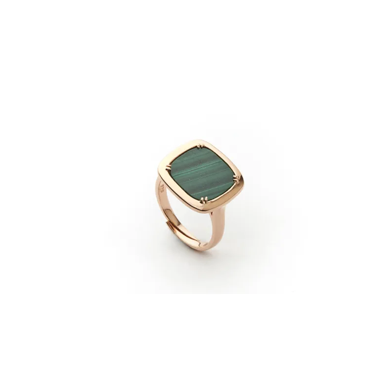 Anello Madi Collezione Safari con Malachite