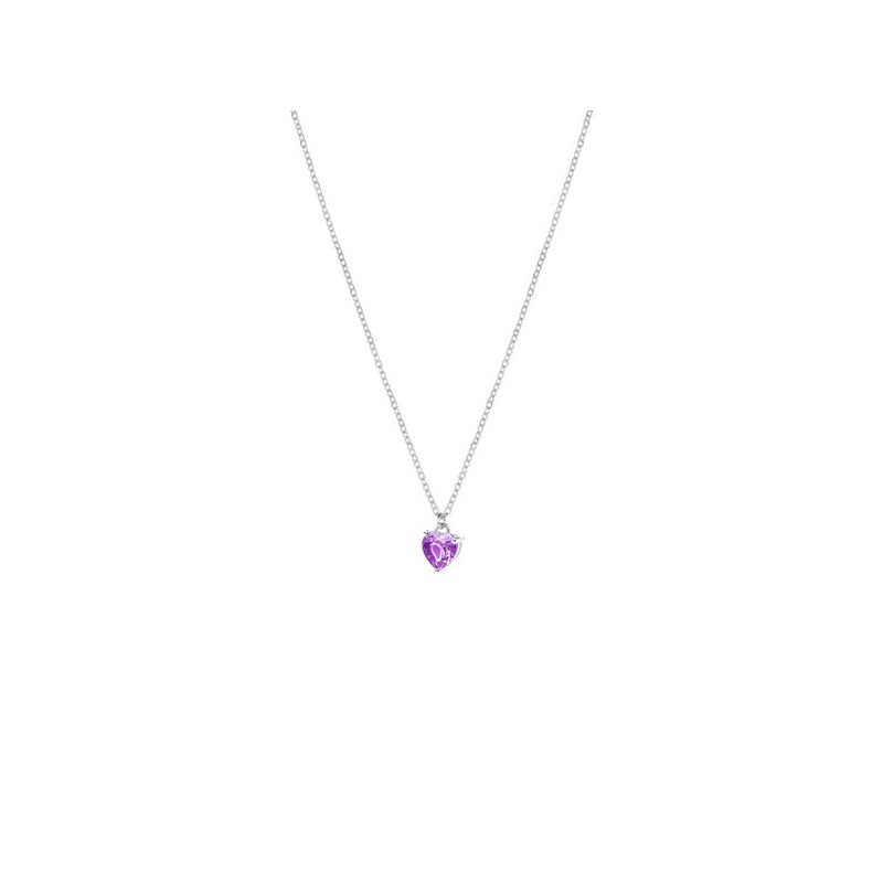 Collana In argento con zircone Cuore