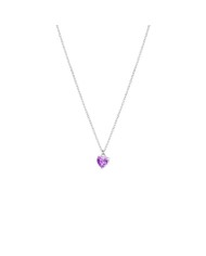 Collana In argento con zircone Cuore
