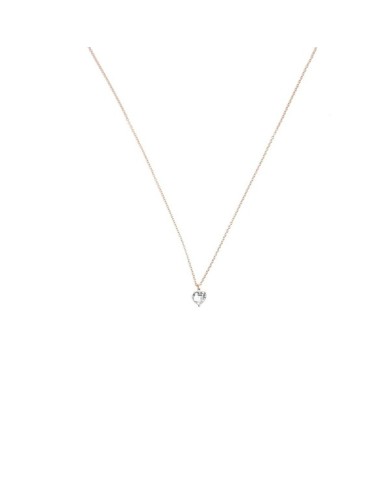 Collana In argento con zircone Cuore