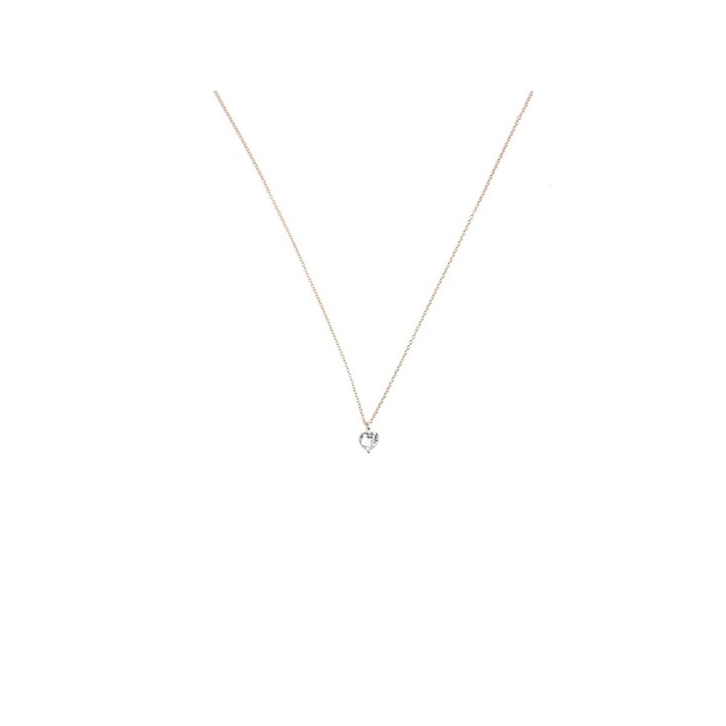 Collana In argento con zircone Cuore