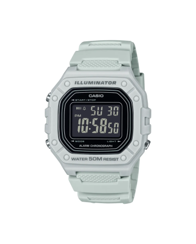 Orologio CASIO TIMELESS COLLECTION Mod. SPORT ILLUMINATOR WR 50M. ALARM. CHRONOGRAPH - GREY Uomo