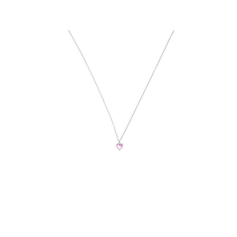 Collana In argento con zircone Cuore