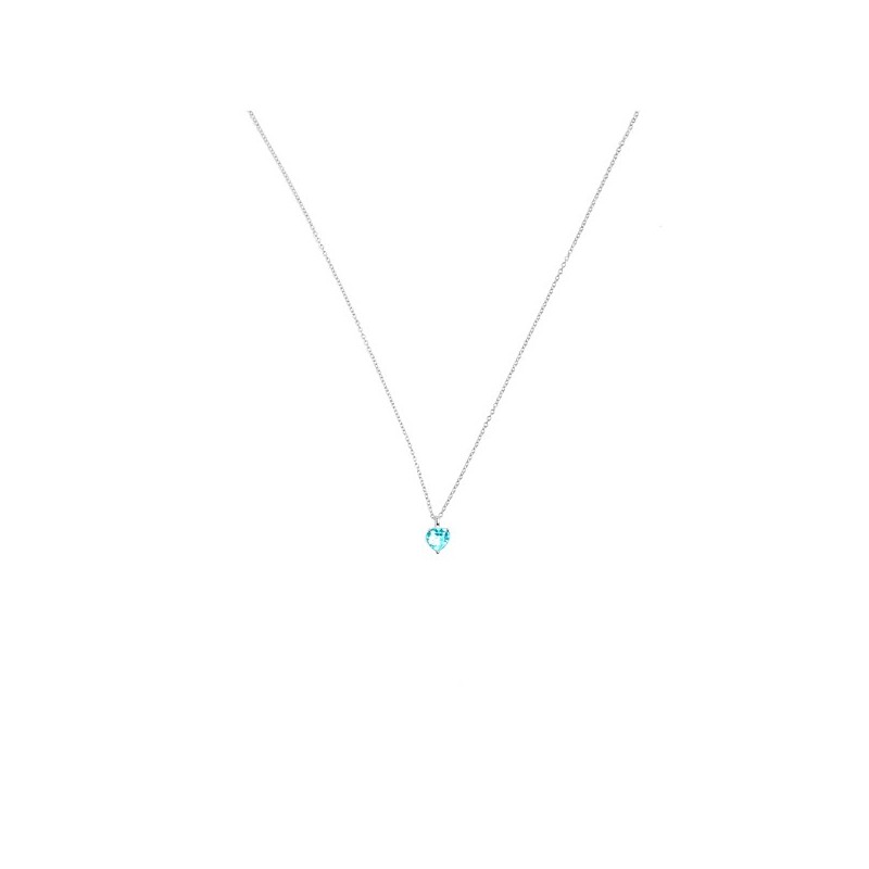 Collana In argento con zircone Cuore