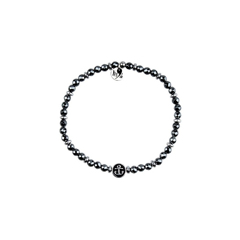 Bracciale con ancora black
