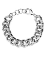 Bracciale Catena Groumette Piatta Grande