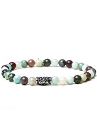 Bracciale Stone Amazonite con componenti in argento
