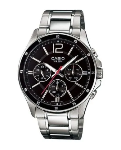 Orologio CASIO COLLECTION MULTIFUNCTION CALENDAR - BLACK Uomo