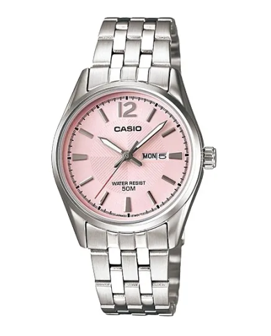Orologio CASIO COLLECTION LADY DAY & DATE - PINK Donna
