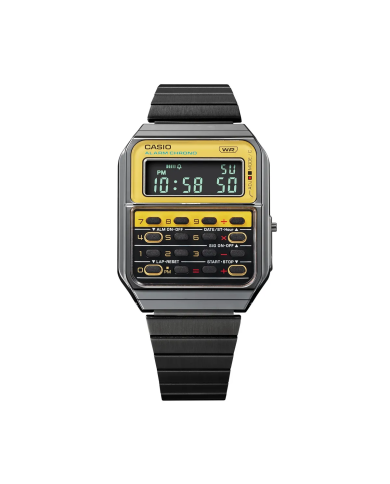 Orologio CASIO VINTAGE CALCULATOR EDGY COLLECTION - YELLOW ***SPECIAL PRICE*** Uomo