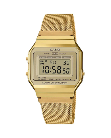 Orologio CASIO VINTAGE ICONIC SLIM DESIGN - GOLD MESH Unisex