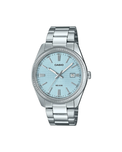 Orologio CASIO COLLECTION DATE - GOLF BALL DIAL - LIGHT BLUE Uomo