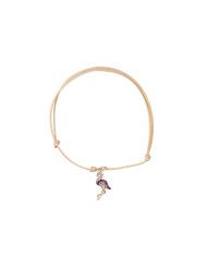 Bracciale Feel Rainbow Argento Cordino Fenicottero